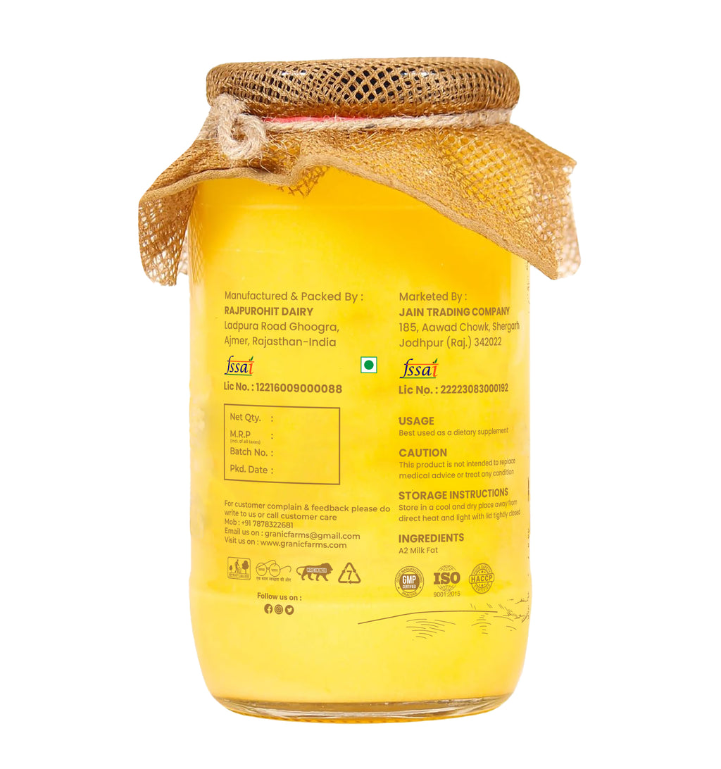 GRANIC FARMS – Pure Desi Ghee
